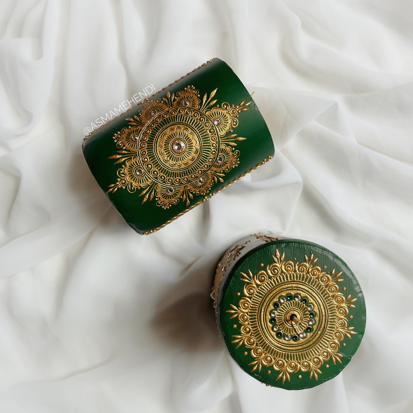 Personalized Henna Candle Set | Wedding | Engagement | Home Decor