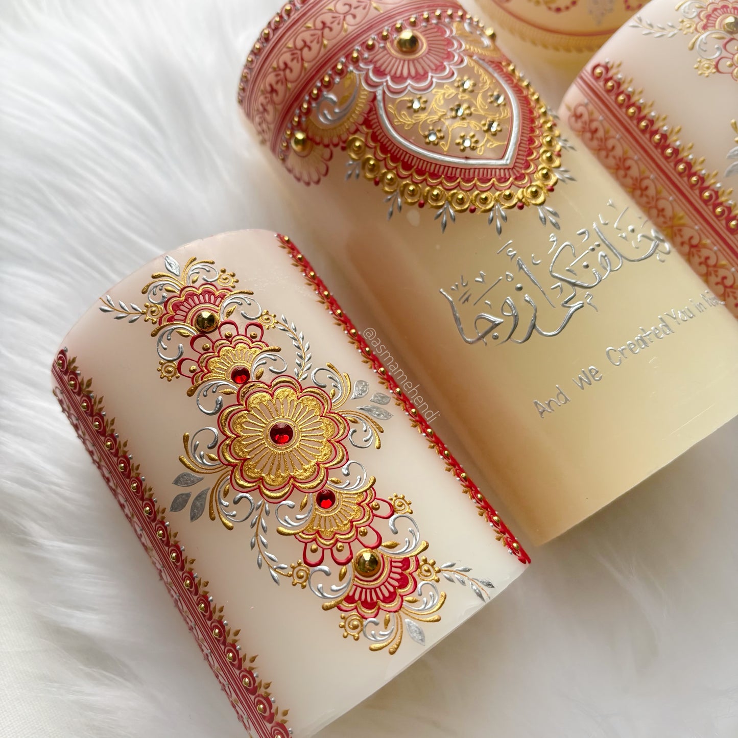 Islamic Henna Candle Set | Wedding | Engagement | Home Decor