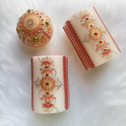 Islamic Henna Candle Set | Wedding | Engagement | Home Decor